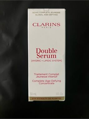 Clarins Double Serum - White & Gold Packaging